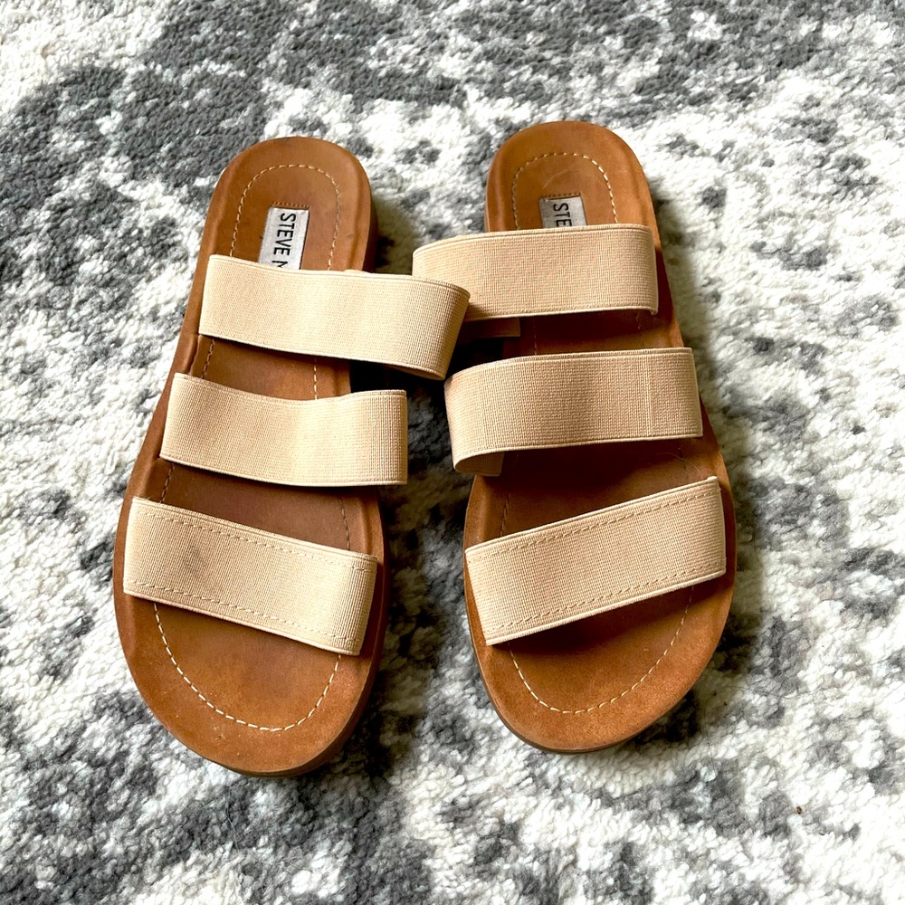 Steven madden elastic sandals